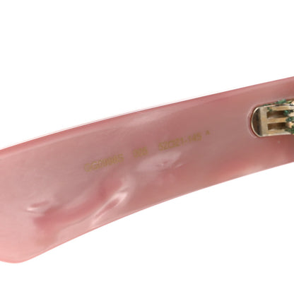 Gucci Rectangle 52mm Frame Sunglasses GG0998/S Black Pink 6 of 10