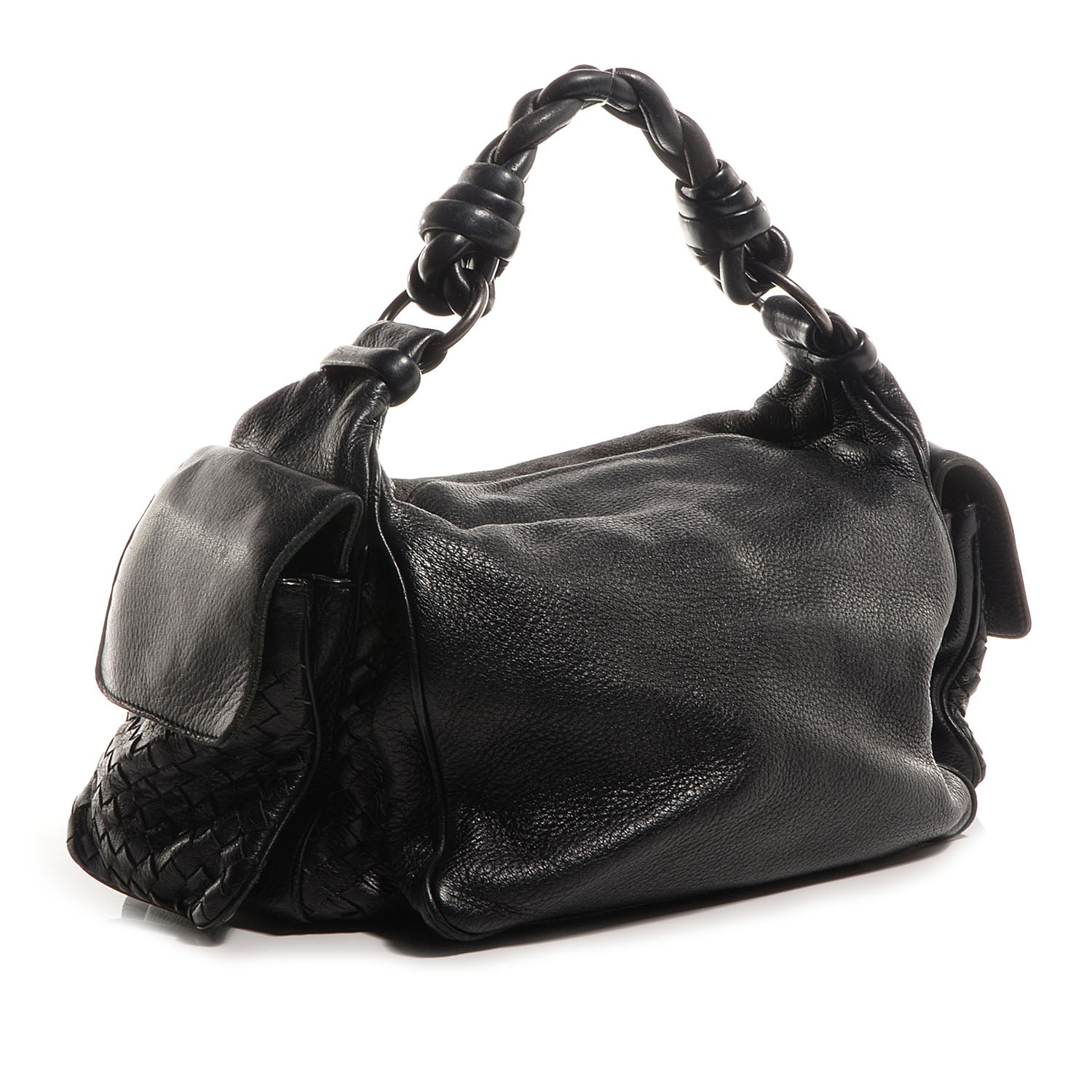 Bottega Veneta Cervo Cocker Hobo Nero Black 3 of 8