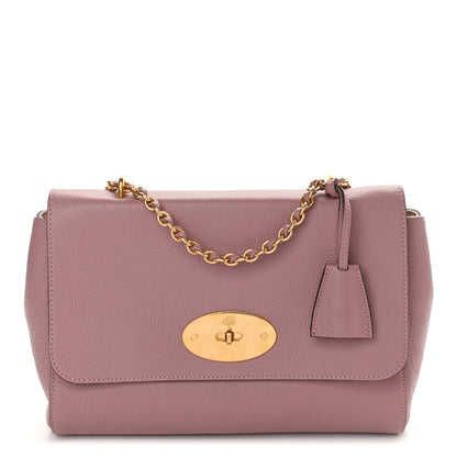 Mulberry Calfskin Goat Medium Lily Flap Dark Blush 1 of 9