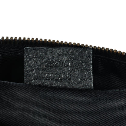 Gucci Pebbled Leather Wristlet GG Black 8 of 8