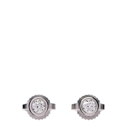 Tiffany Platinum Diamond .16ctw Elsa Peretti Diamonds By The Yard Earrings 1 of 5