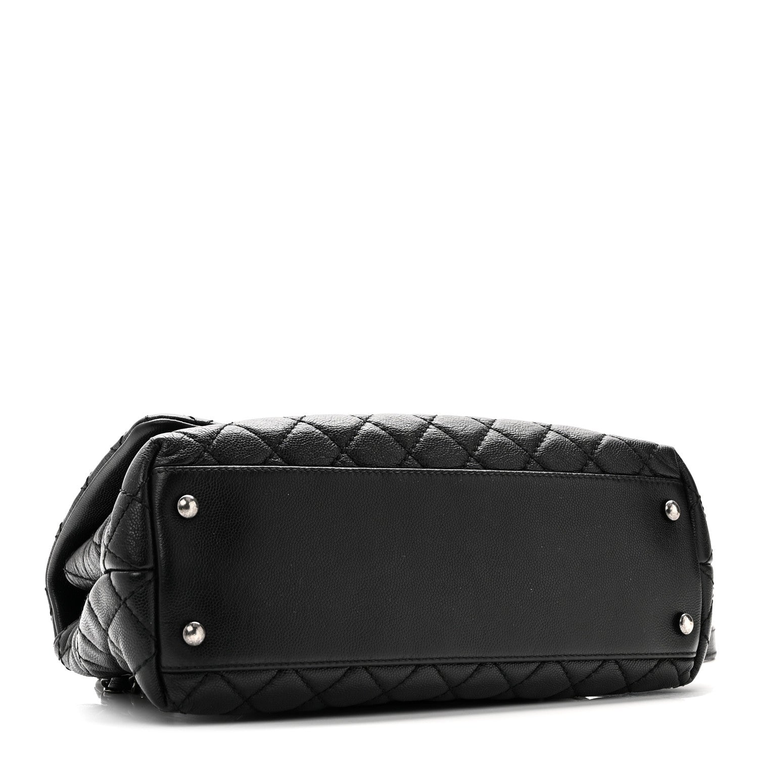 Chanel Caviar Quilted Small Coco Handle Flap Black 4 of 10