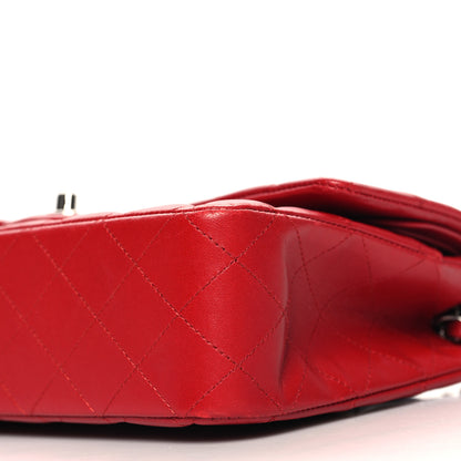 Chanel Lambskin Quilted Medium Double Flap Red 10 of 12