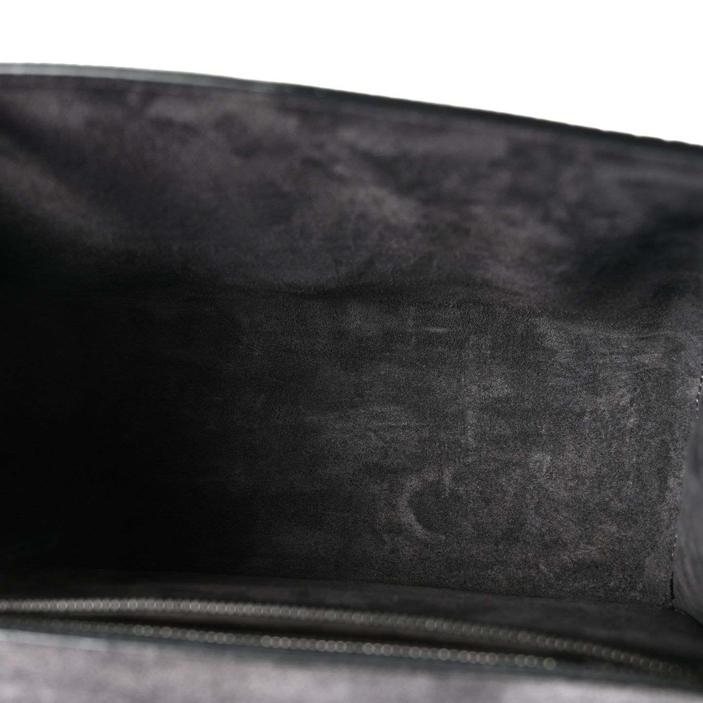 Calfskin Crocodile Embossed Madeline Top Handle Black