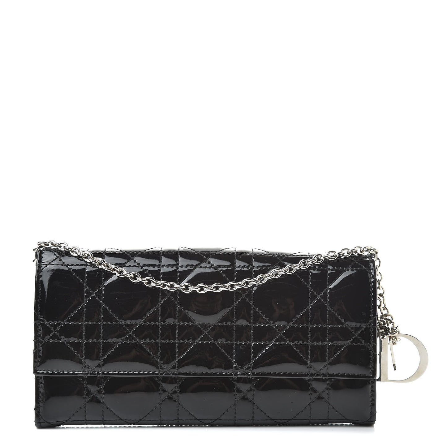 Patent Cannage Rendez-vous Chain Wallet Black