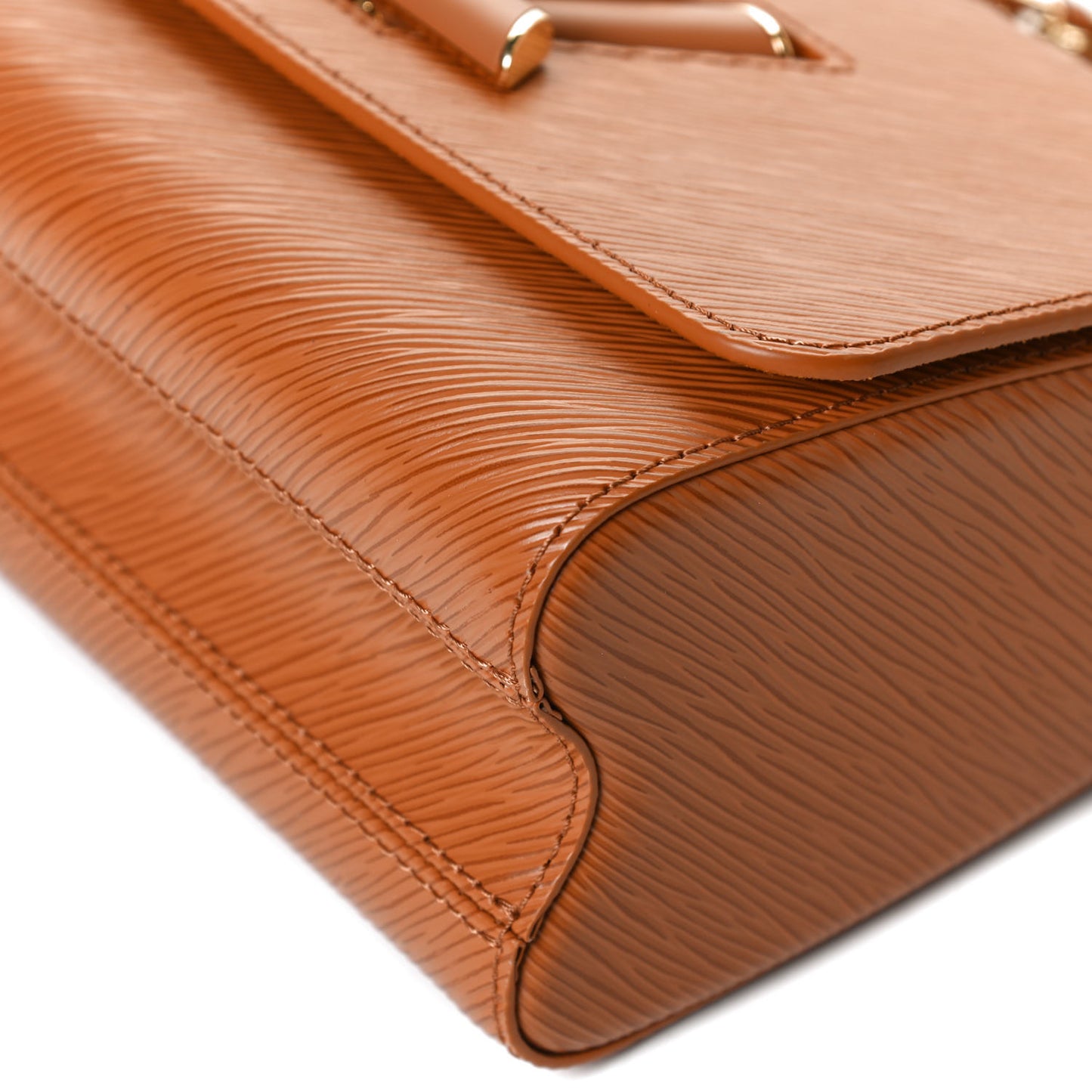 Epi Twist Shoulder Bag MM Gold Miel