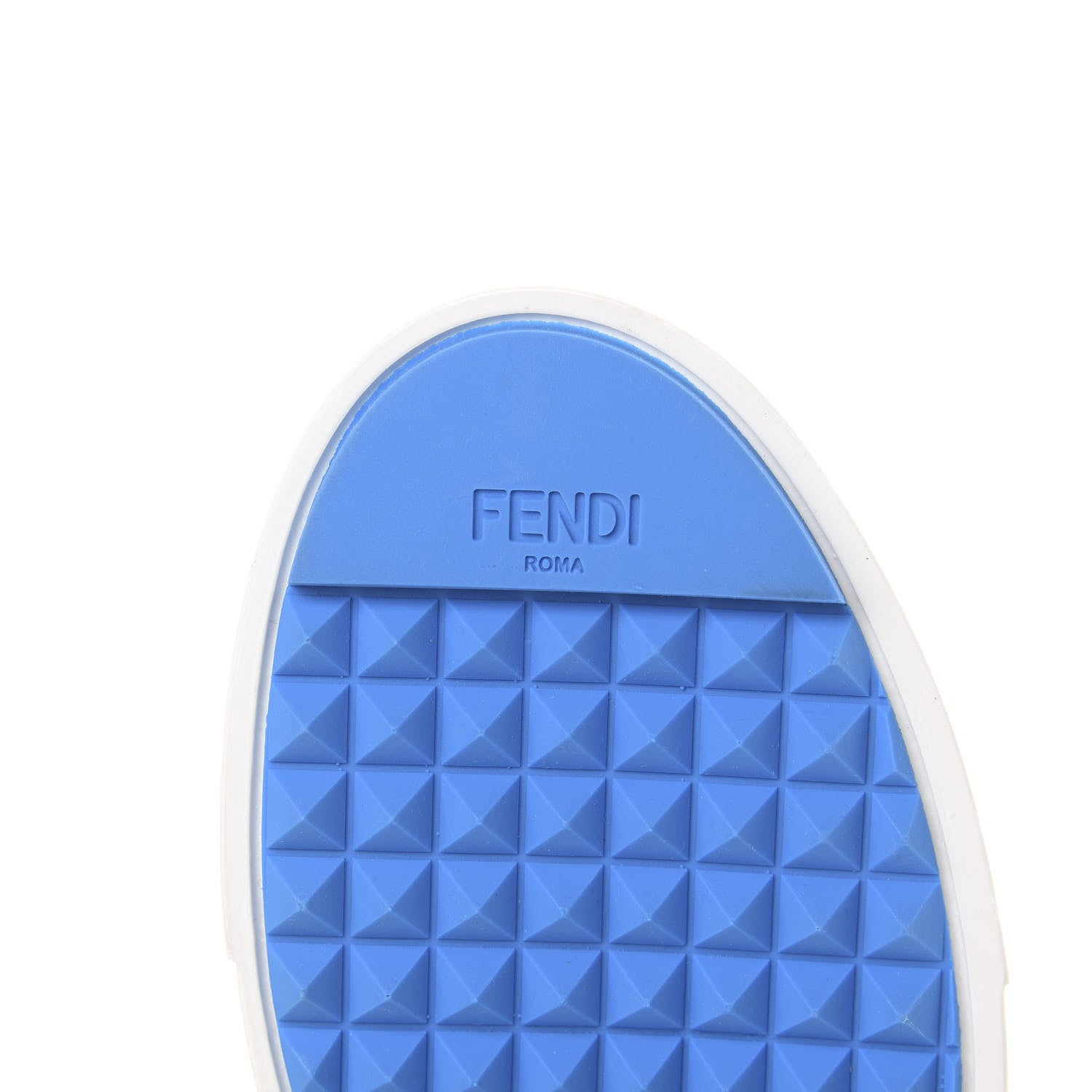 Fendi Calfskin Studded Karlito Slip On Sneaker 37 White 7 of 9