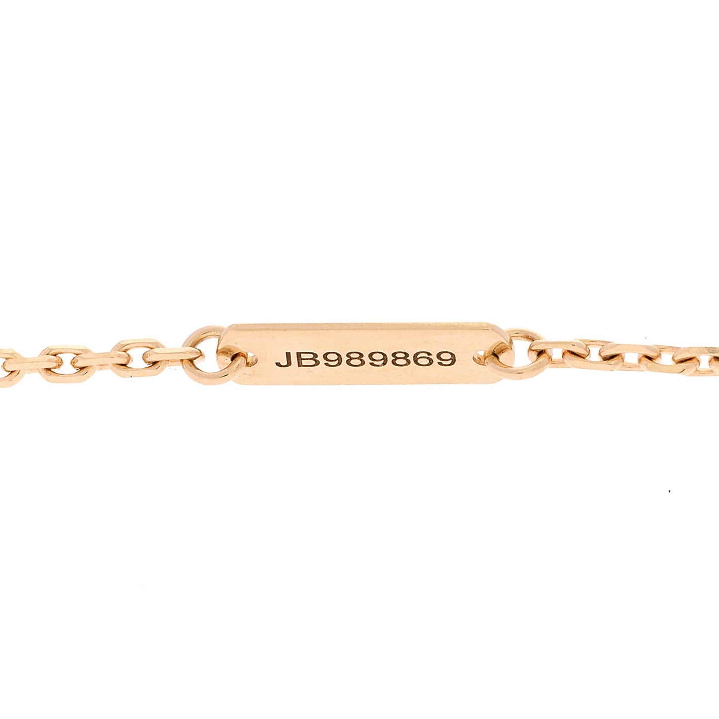 18K Yellow Gold Mother of Pearl Vintage Alhambra Pendant Necklace