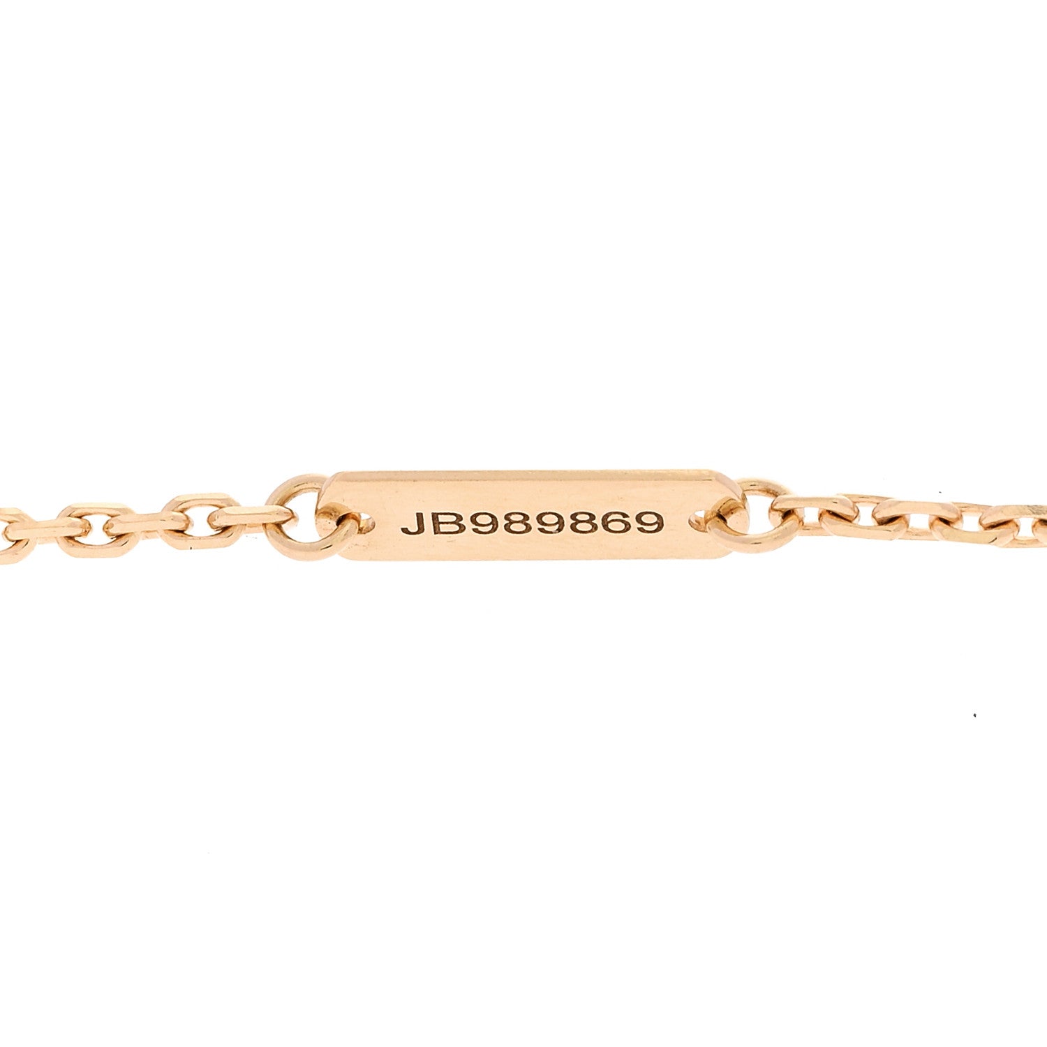 Van Cleef & Arpels 18K Yellow Gold Mother of Pearl Vintage Alhambra Pendant Necklace 6 of 7