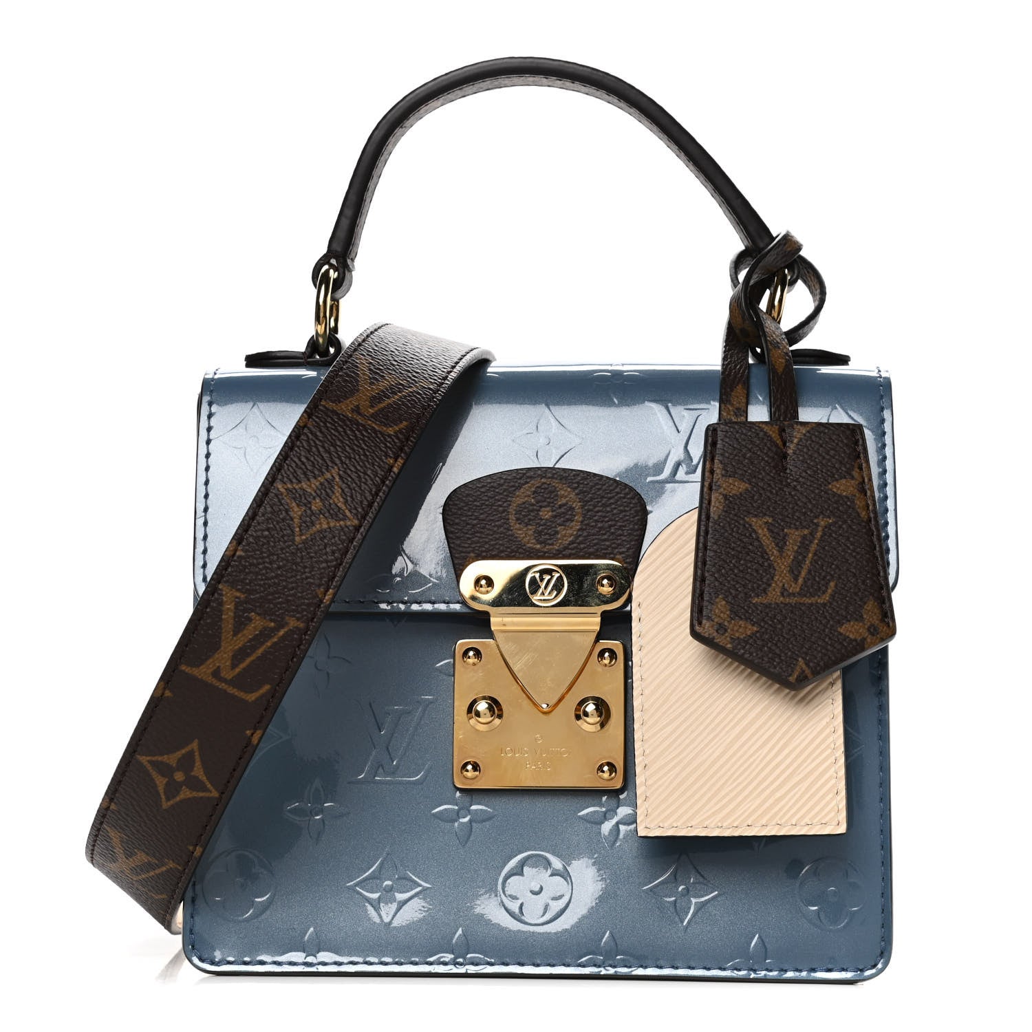 Louis Vuitton Vernis Epi Monogram Spring Street Light Blue 1 of 14