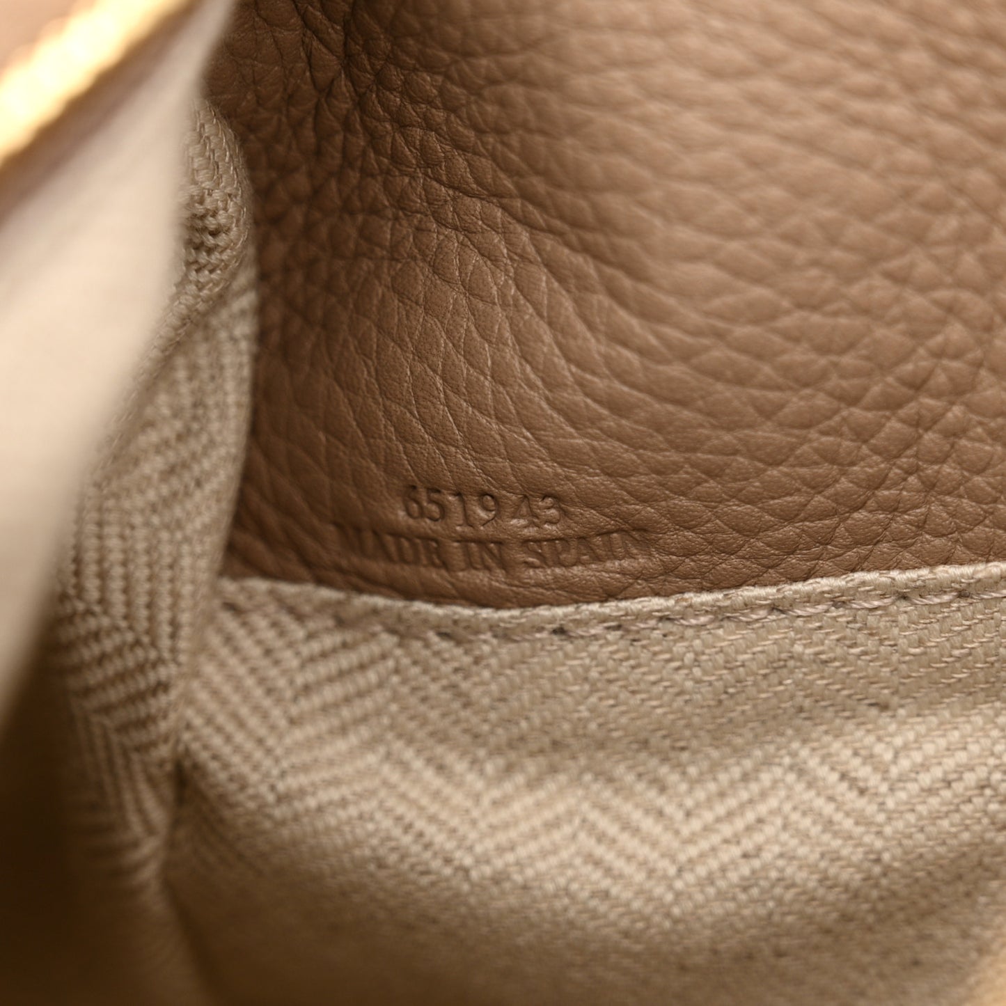 Grained Calfskin Small Puzzle Bag Sand Mink