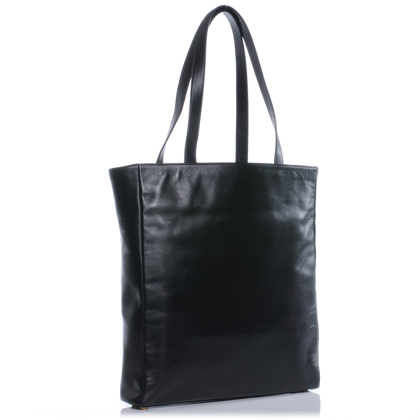 Soft Calfskin Bo Museum Tote Black
