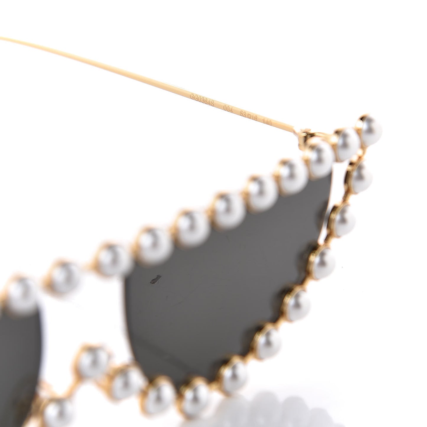 Metal Pearl Cat Eye Sunglasses GG0364S Gold