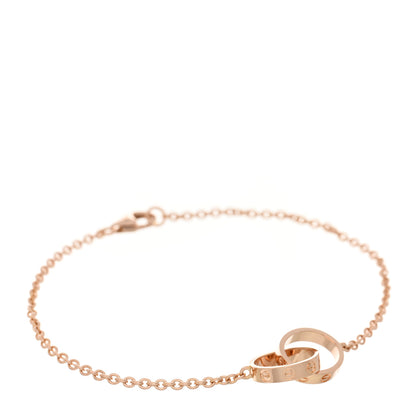 Cartier 18K Pink Gold Interlocking LOVE Bracelet 1 of 4