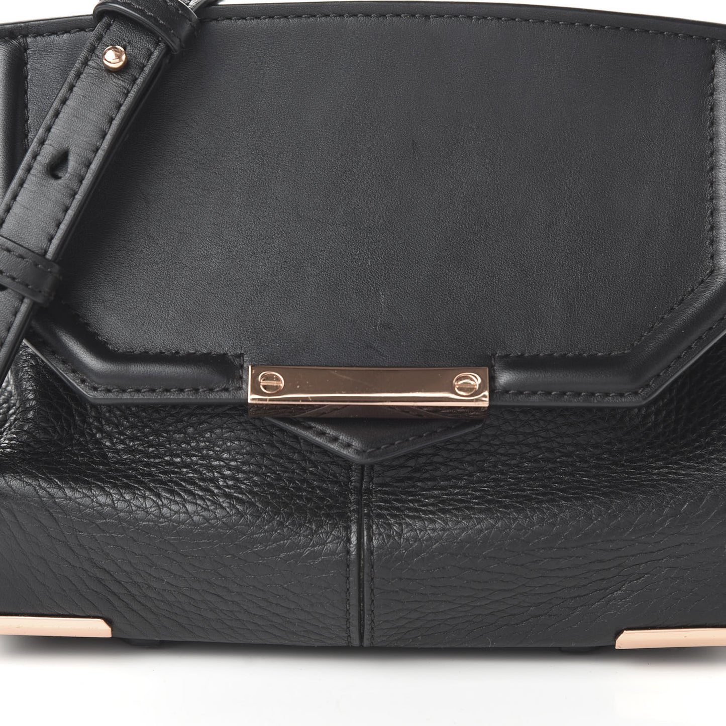 Calfskin Marion Tote Soft Black Rose Hardware