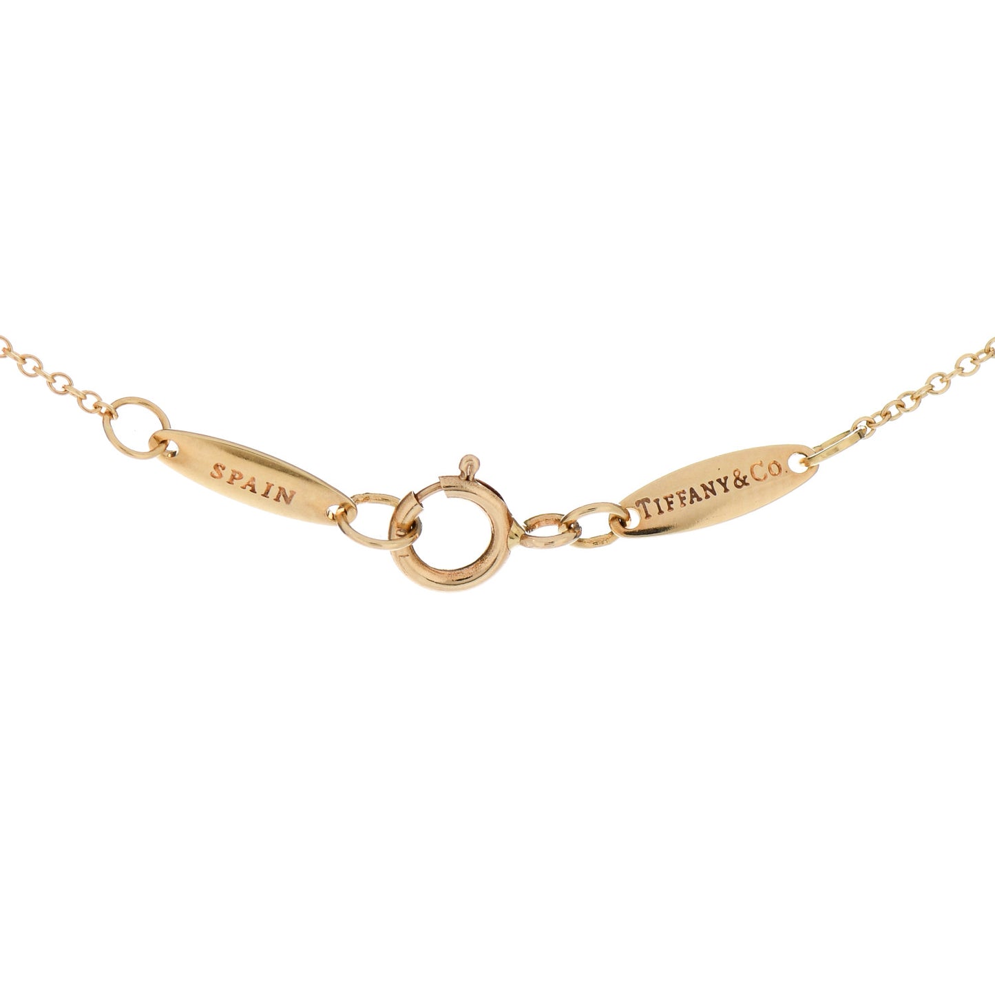 18K Yellow Gold 6.5mm Elsa Peretti Bean Pendant Necklace