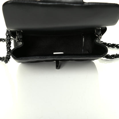 Chanel Lambskin Quilted Mini Square Flap So Black 4 of 4