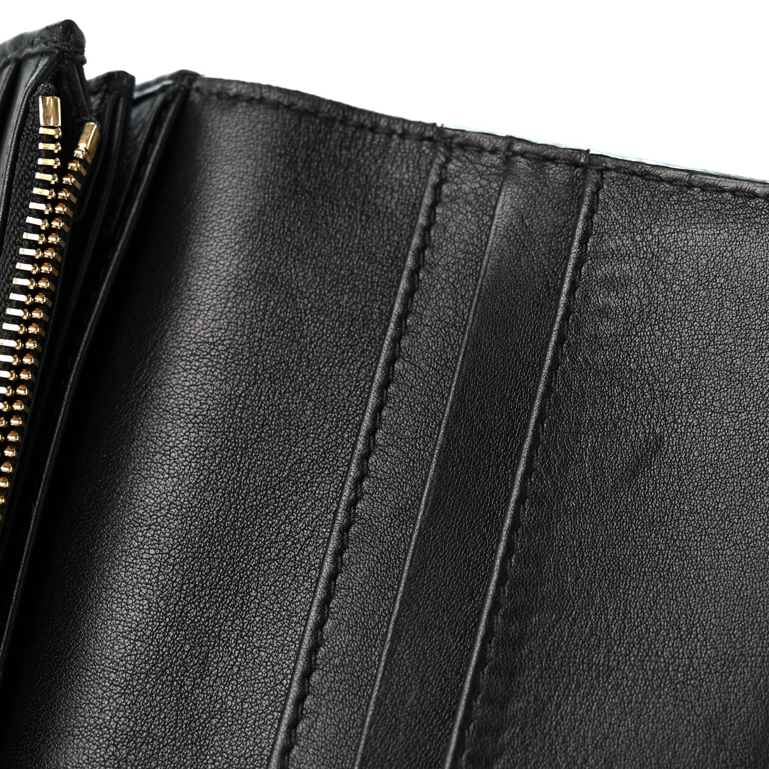 Burberry Calfskin Horseferry Check Porter Continental Wallet Black 7 of 10