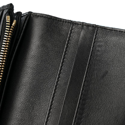 Burberry Calfskin Horseferry Check Porter Continental Wallet Black 7 of 10