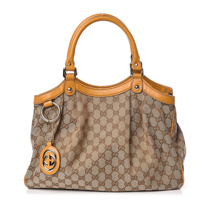 Gucci Monogram Medium Sukey Tote Yellow 1 of 14