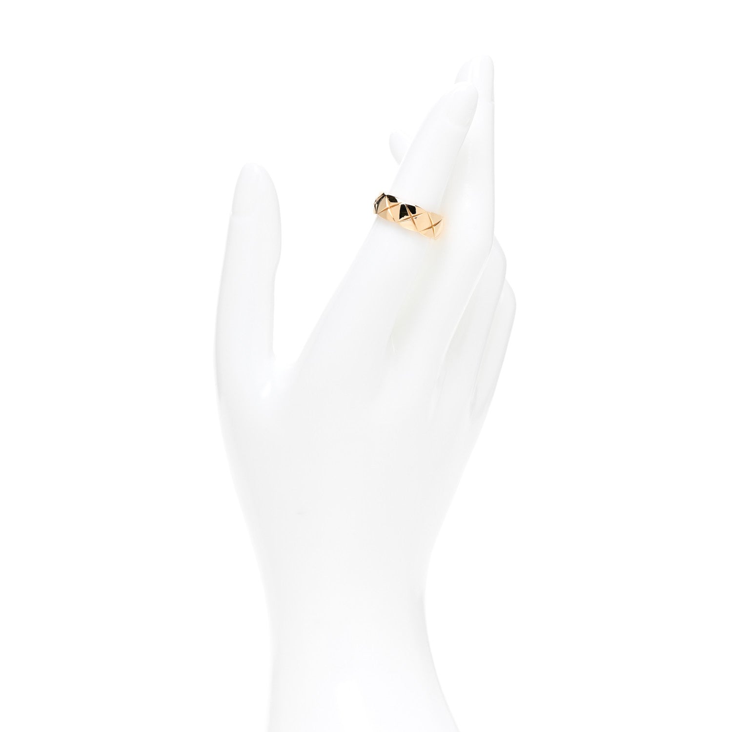 Chanel 18K Yellow Gold Small Coco Crush Ring 49 5 2 of 5