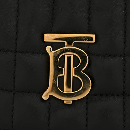 Burberry Lambskin Quilted Mini Lola Backpack Black 14 of 16
