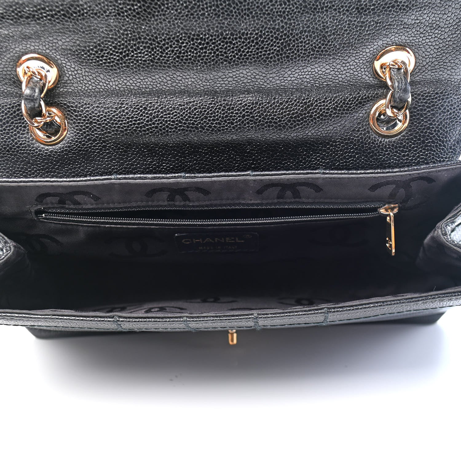 Chanel Caviar Square Stitched Small Flap Black 4 of 7