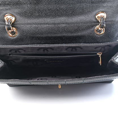 Chanel Caviar Square Stitched Small Flap Black 4 of 7
