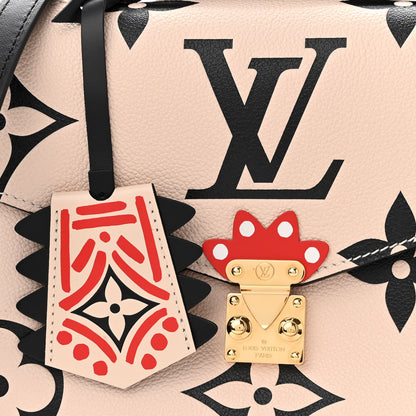 Louis Vuitton Empreinte Monogram Giant Crafty Pochette Metis Creme Black 8 of 10