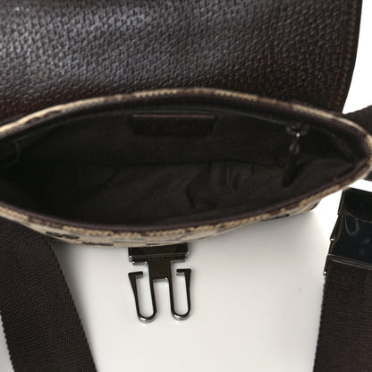Gucci GG Monogram Buckle Belt Bag Dark Brown 5 of 12