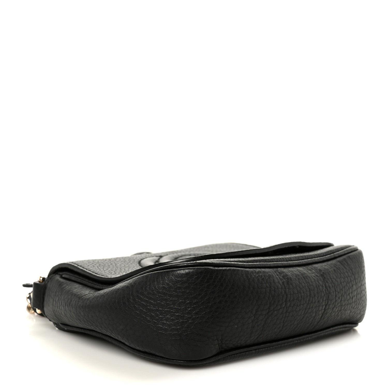 Gucci Pebbled Calfskin Small Soho Flap Crossbody Black 4 of 11