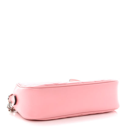 Gucci Calfskin Matelasse Small GG Marmont Chain Shoulder Bag Wild Rose 4 of 10