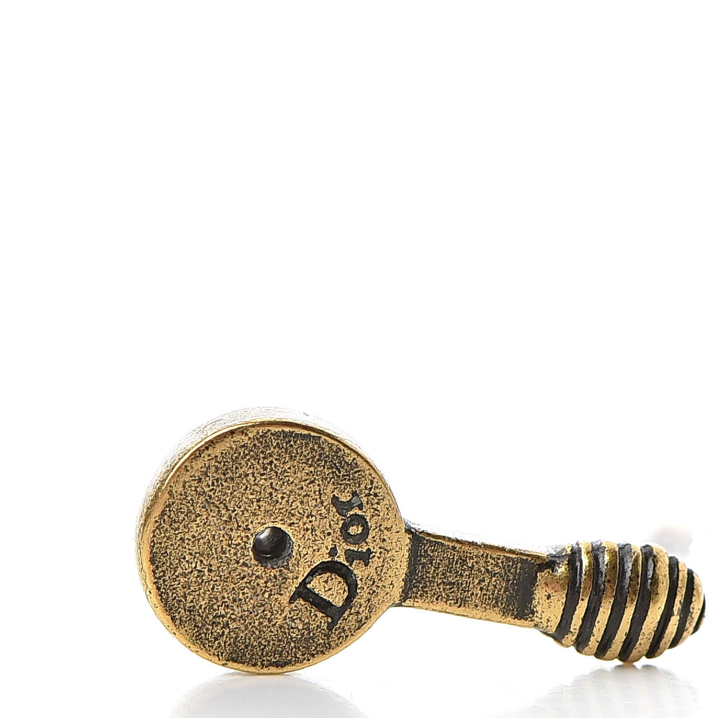 Metal J'Adior Earrings Aged Gold
