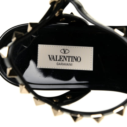 Valentino Garavani PVC Jelly Rockstud Caged Sandals 38 Black 11 of 12