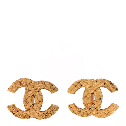 Chanel Quilted CC Clip On Earrings Gold 1 of 6