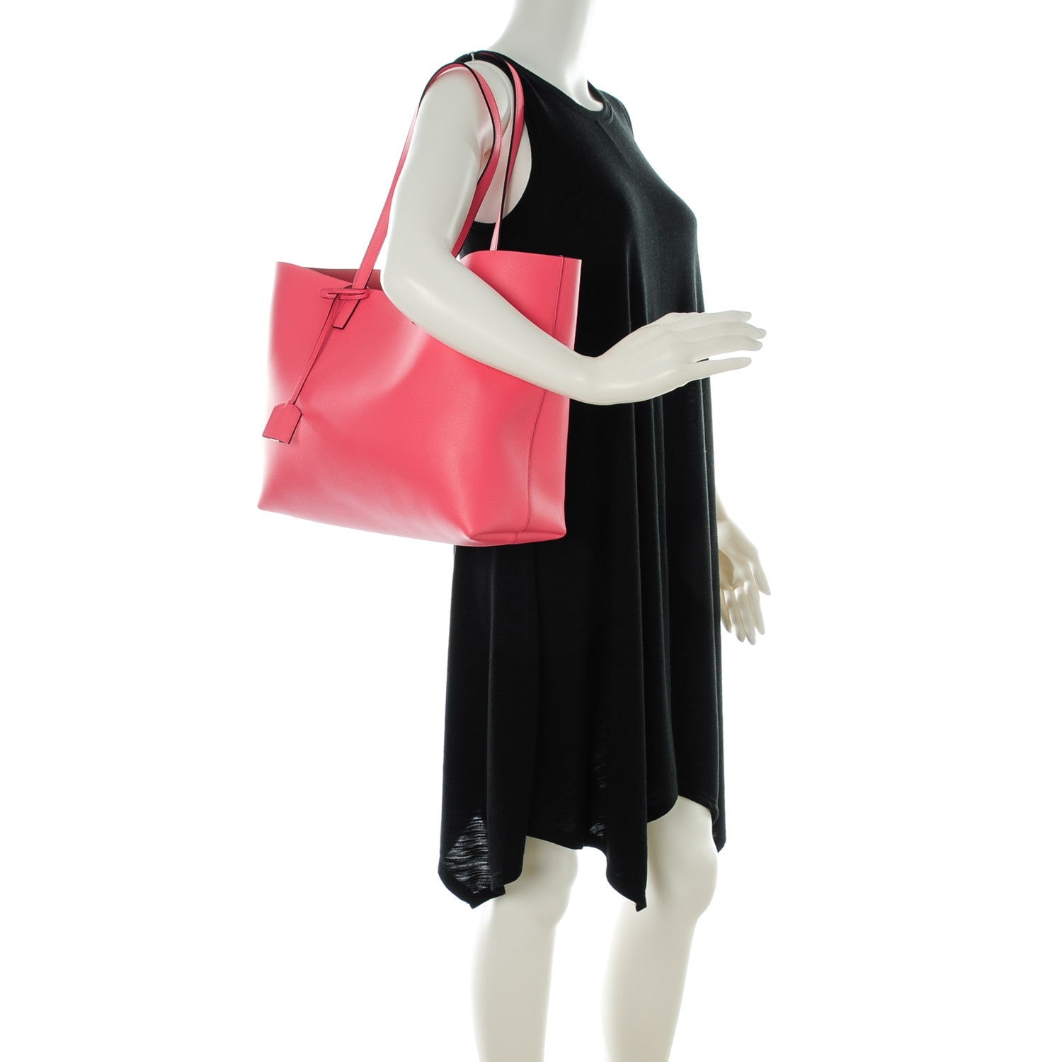 Saint Laurent Calfskin Large Shopping Tote Pale Rose 2 of 7