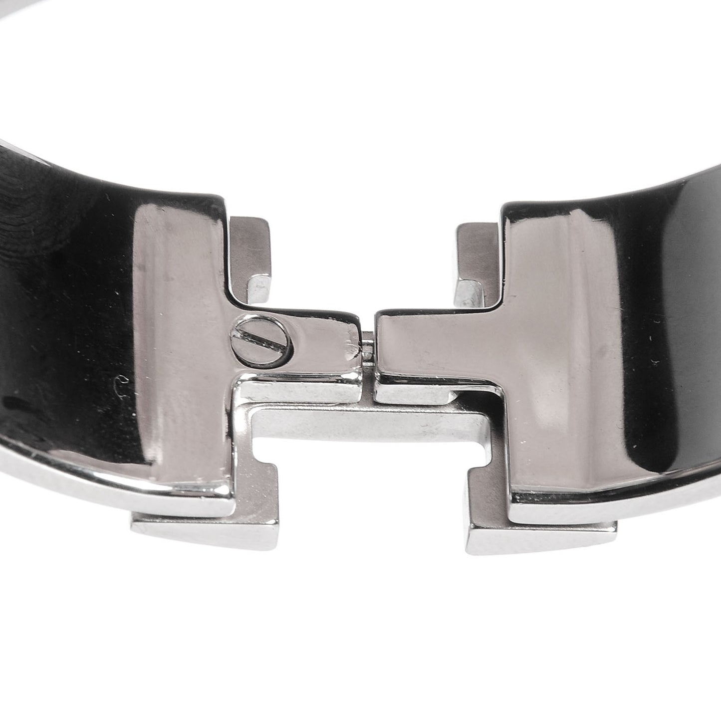 Enamel Clic Clac H Wide Bracelet PM Indian Bleu