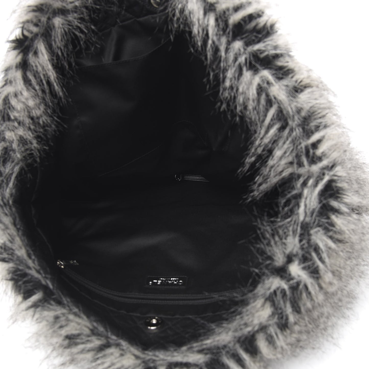 Arctic Fantasy Fur Large Tote Grey