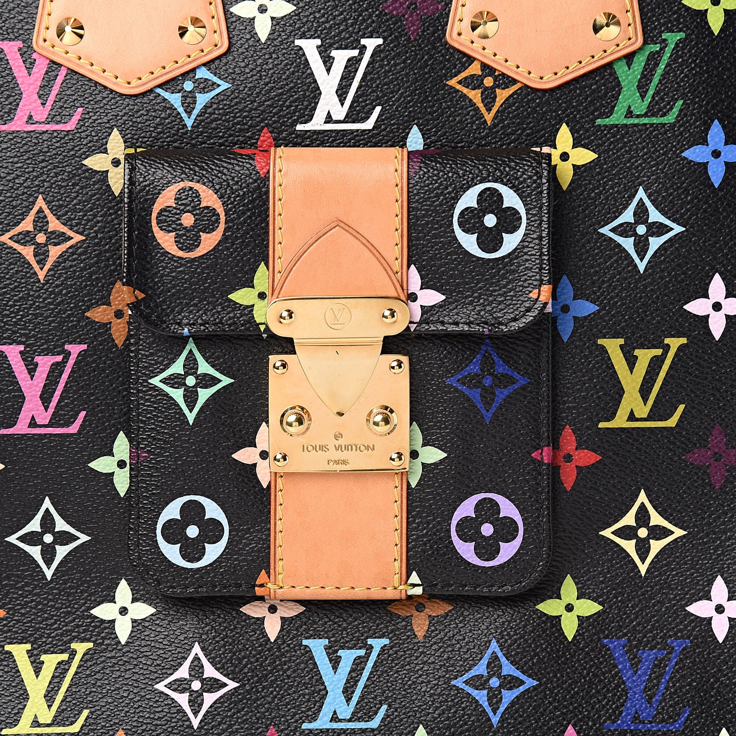 Louis Vuitton Monogram Multicolor Alma GM Black 13 of 14