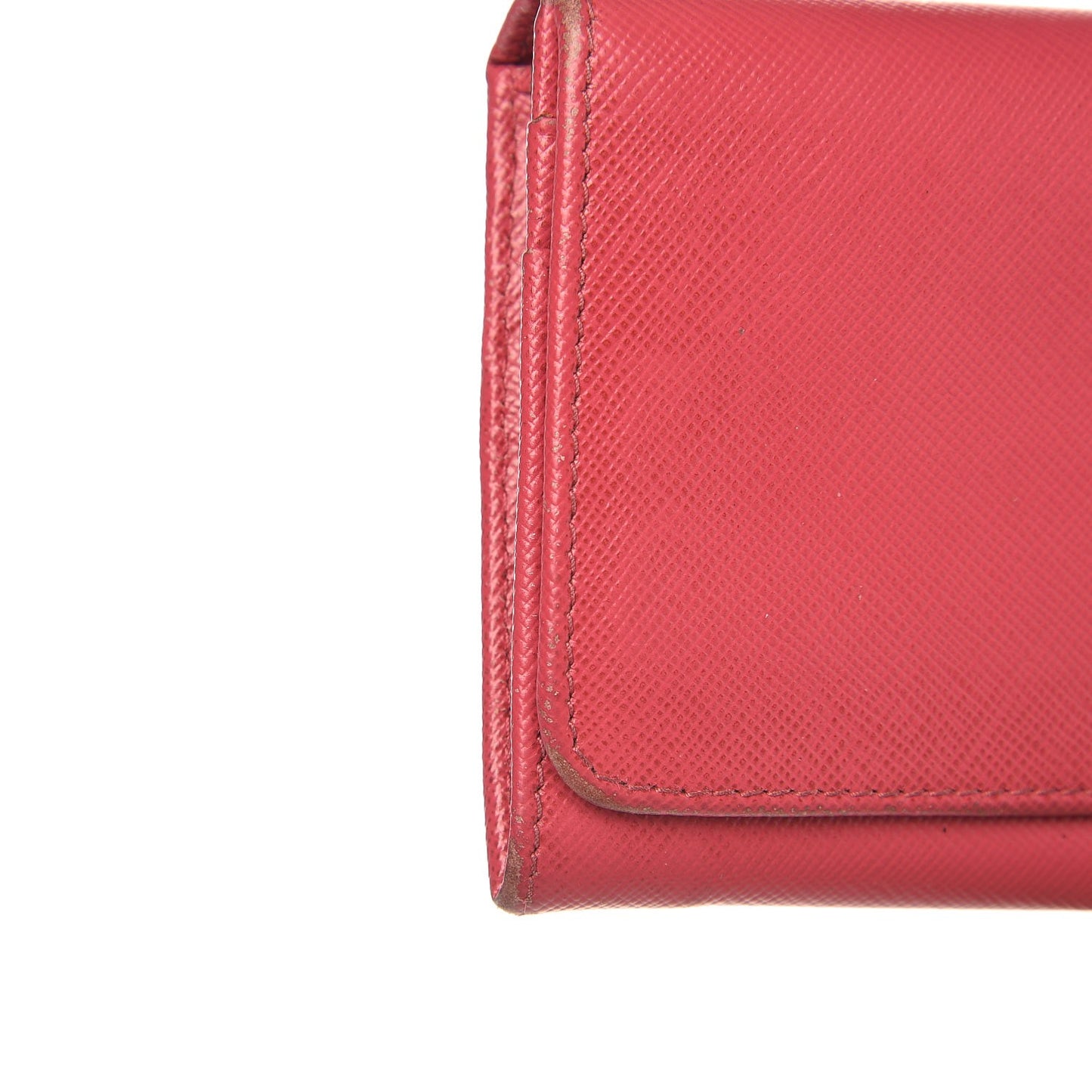 Saffiano Metal Continental Flap Wallet Peonia
