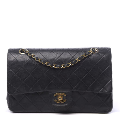 Chanel Lambskin Quilted Medium Double Flap Black 1 of 17