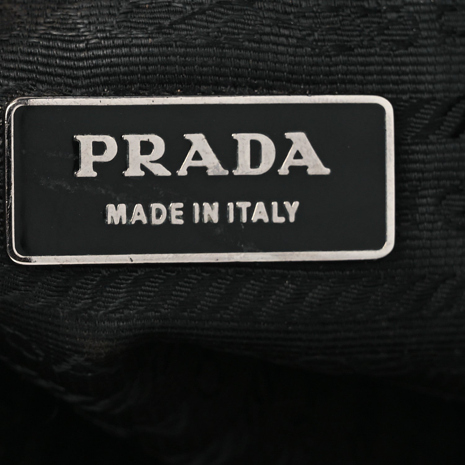 Prada Cinghiale Triangle Tote Black 6 of 13