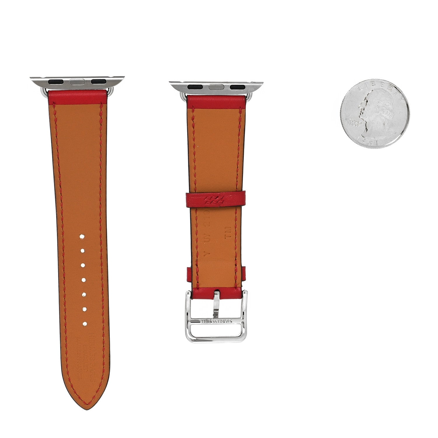Hermes Swift 40mm Apple Watch Band Rouge Piment 2 of 5