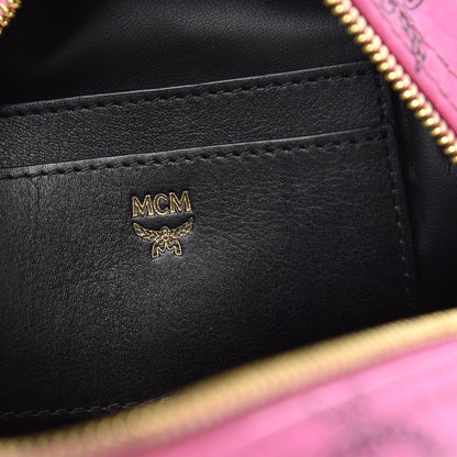 MCM Visetos Side Stud X-Mini Stark Bebe Boo Backpack Pink 5 of 9
