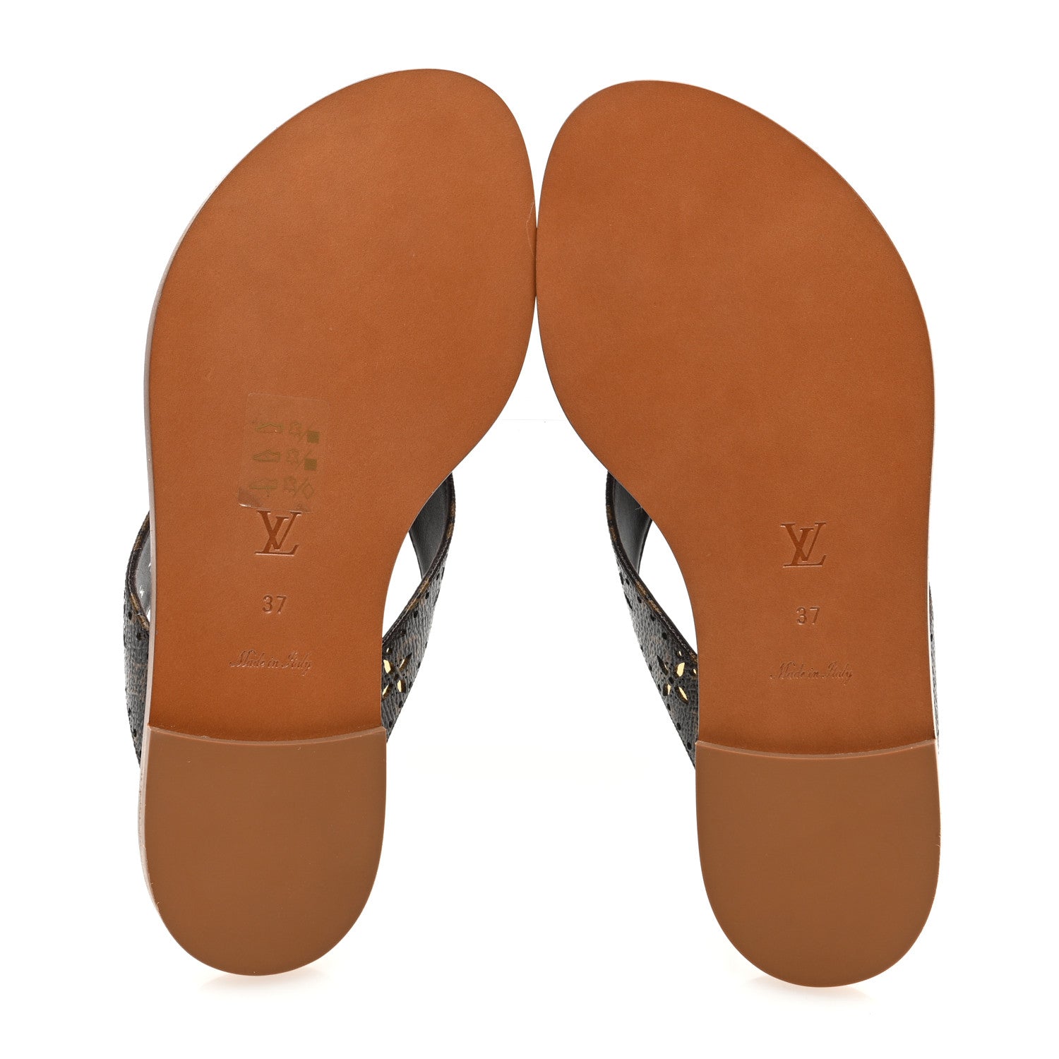 Louis Vuitton Monogram Sunny Flat Thong Sandals 37 Brown 5 of 7