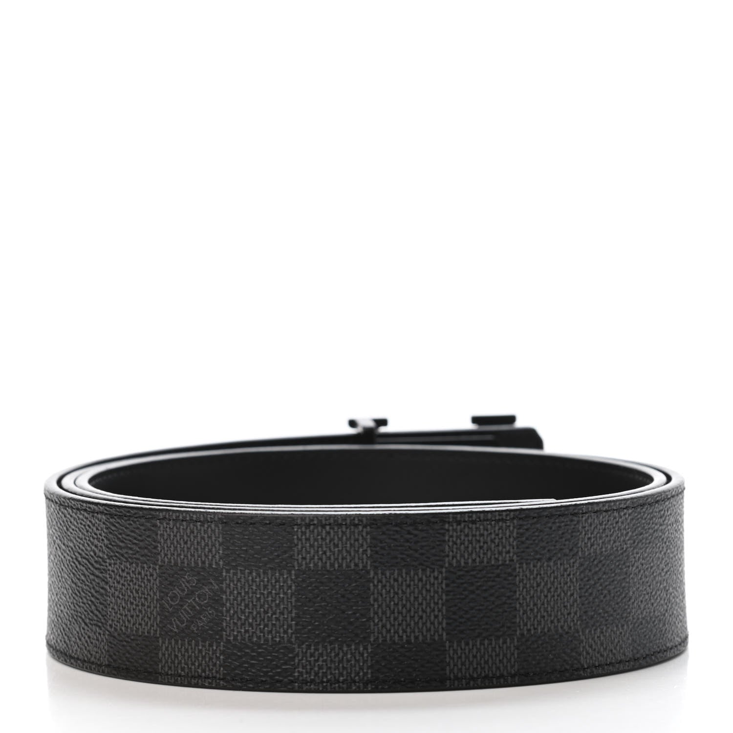 Louis Vuitton Damier Graphite 40mm LV Initiales Belt 105 42 2 of 5