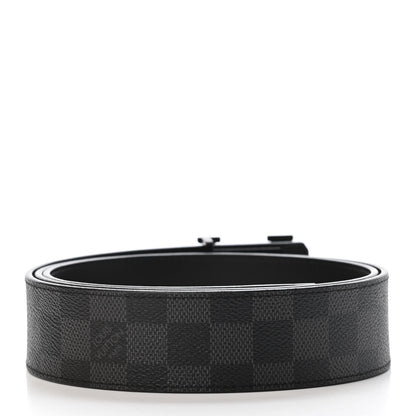 Louis Vuitton Damier Graphite 40mm LV Initiales Belt 105 42 2 of 5