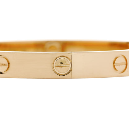 Cartier 18K Yellow Gold LOVE Bracelet 17 4 of 9