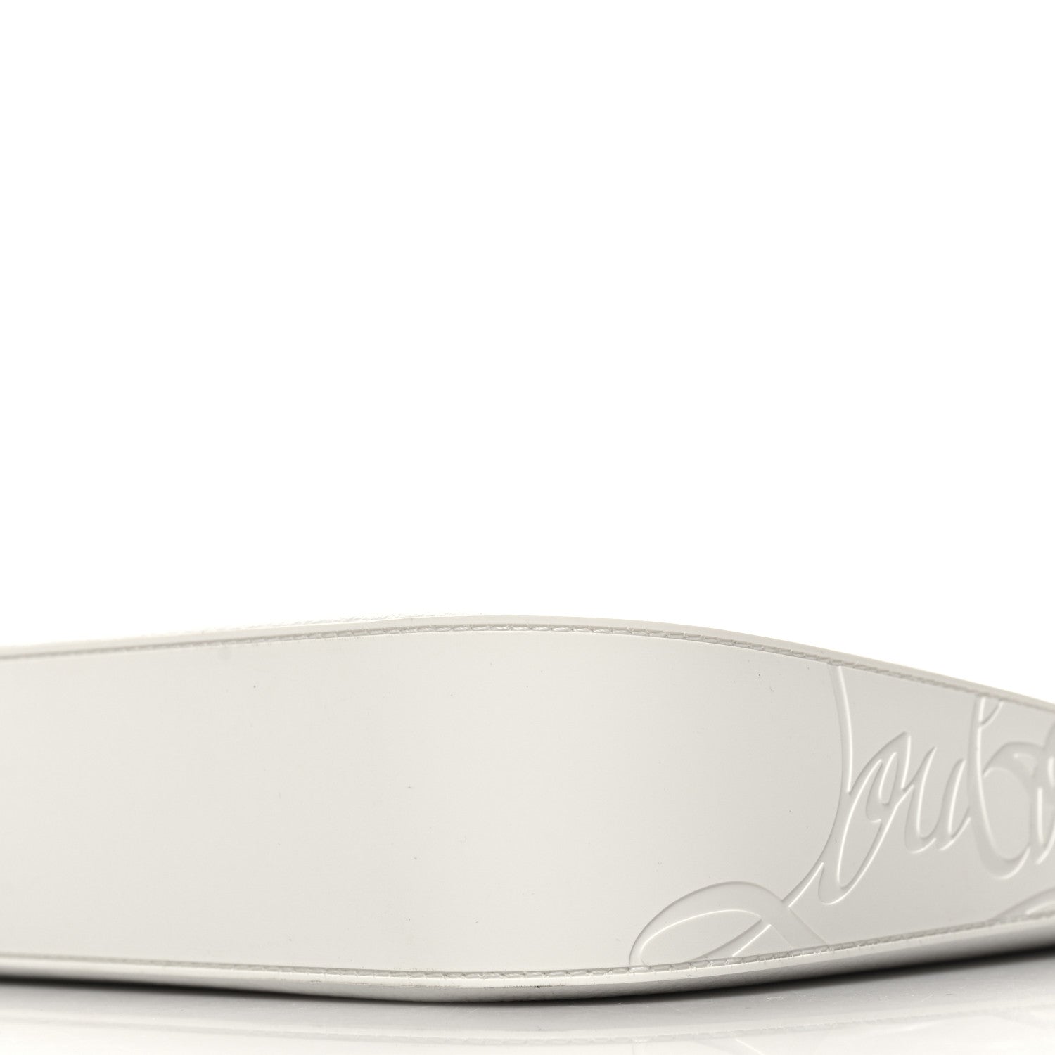 Christian Louboutin Calfskin Large Loubila Chain Shoulder Bag White 10 of 10