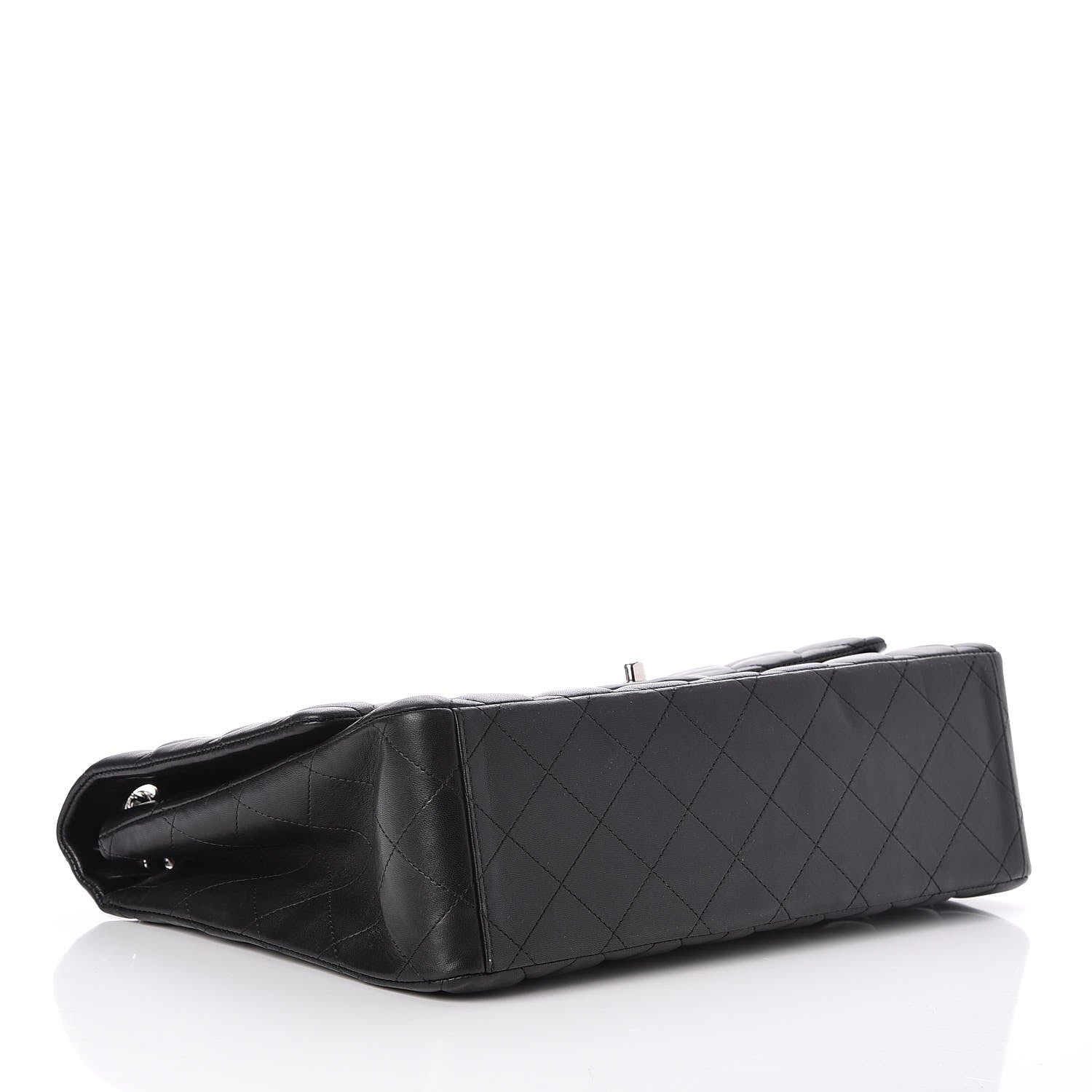 Chanel Lambskin Quilted Maxi Single Flap Black 5 of 9